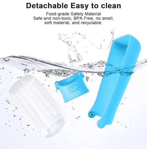 SOICTA Portable Dog Water Bottle for Walking 19 OZ or 12 OZ Portable Pet Water Bottles for Puppy Small Medium Large Dogs Water Dispenser Bowl Dog Accessories(19OZ Indigo) — view 4