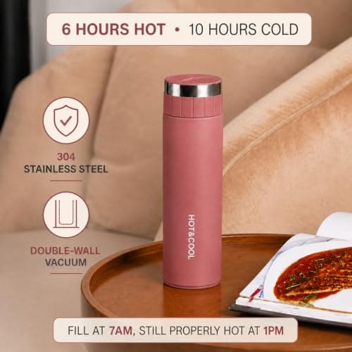 VAELORA Insulated Water Bottle, Leakproof Stainless Steel Flask 450ml — view 4