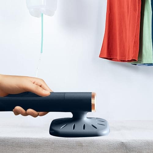 Travel Organizer Bags Large Steamer For Clothes Travel Upgrade Portable Mini Ironing Machine 180° Rotatable Handheld Steam Foldable Garment For Clothes Good Home (Black, One Size) — view 2