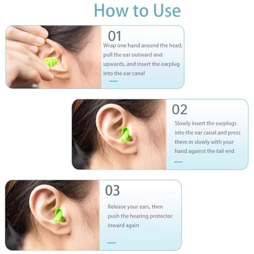 VATI Ear Plugs for Sleep,5PCS Silicone Noise Cancelling Earplugs for Travel — view 4