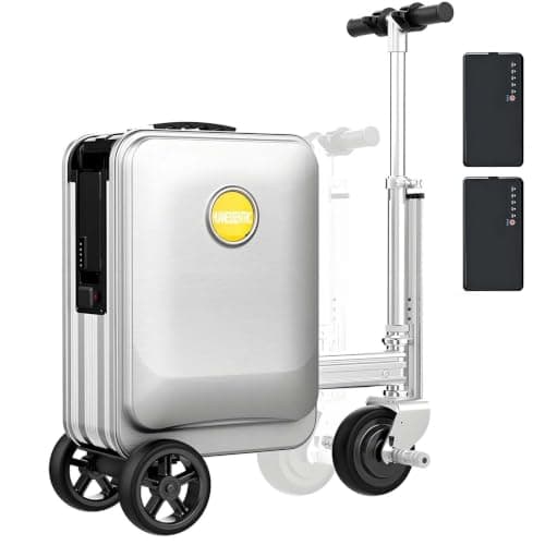 Portable Rideable Suitcases,Electric Rideable Suitcase 20l C-Silver