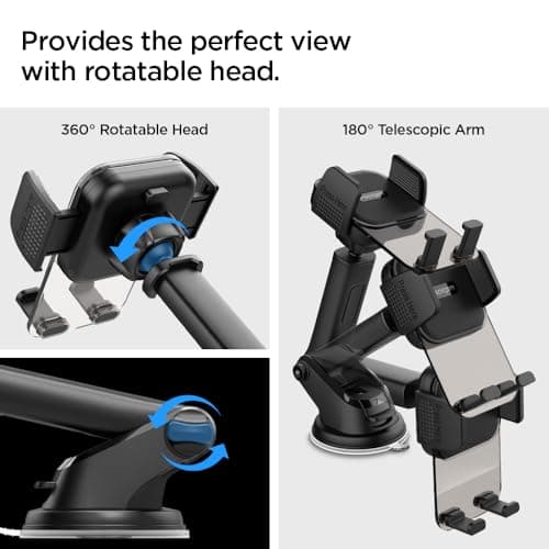 Spigen Universal Car Phone Holder Car Mount Cradle with Suction Cup — view 5