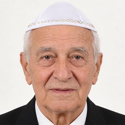 BESPORTBLE Handmade White Yarmulke Skullcap for Men Adults – Religious Headwear for Prayer and Israel Pilgrimage, Travel Cap for Weddings and Celebrations — view 5