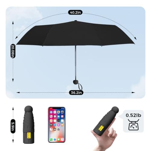 Mini Umbrellas for Women Handbag Size, Compact Folding travel Umbrella — view 3