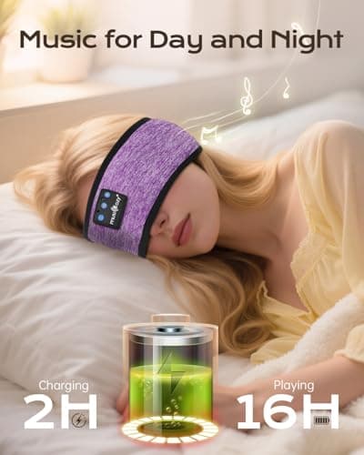 MUSICOZY Sleep Headphones Headband for Side Sleepers Bluetooth 5.4 — view 3