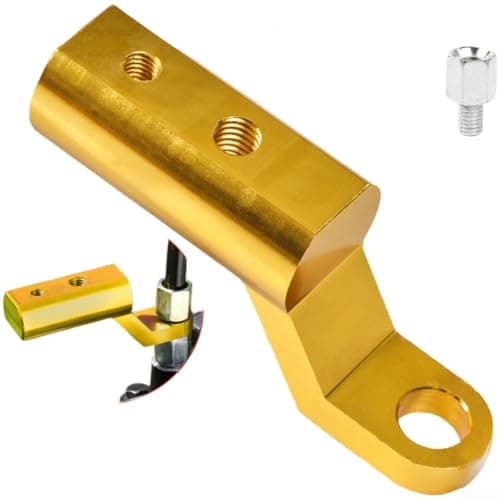 Aluminum Alloy Mirror Mount Adapter for Ebike Phone(Golden Yellow)