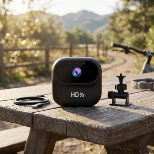 Compact WiFi Camera Pocket Sized Indoor Surveillance for Baby Pet Dog - Live Stream Motion Detection Two Way Audio(Black) — view 5