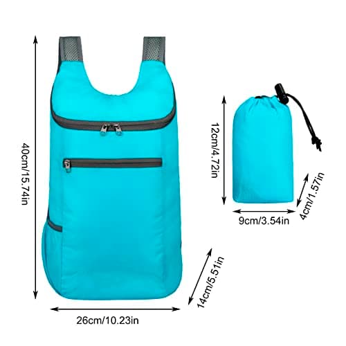 Folding Hiking Backpack Outdoor Custom Travel Bag With Sport Bag Gym Men Lightweight Sport Backpack Backpack with Charger for Girls School (BU1, One Size) — view 3