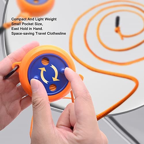 Retractable Washing Line, 8M Portable Retractable Travel Cloth Line, Laundry Rope, Camping Washing Anti Winding Line Clothes Airer Hanger For Travel Holiday Outdoor Indoor — view 5