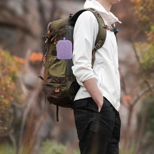 JINSI Mini Pouch Coin Purse Small Organizer Bag (Purple) — view 2