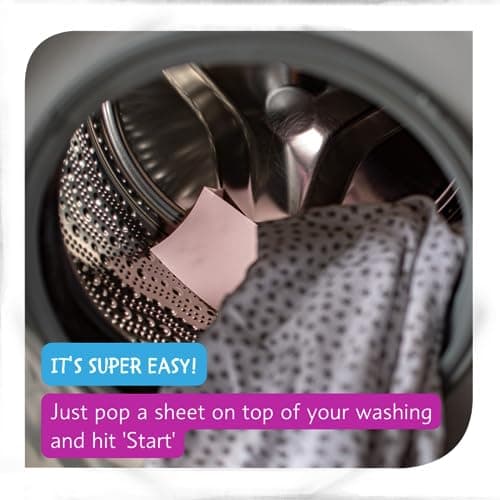 WABLU Coloured Wash Laundry Sheets | Lightly scented VERY BERRY | Concentrated Bio (with enzymes) | Sustainable alternative to liquids, capsules and powder | Travel Wash | 24 Washes — view 4