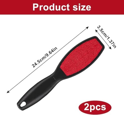 2-Piece Reusable Fabric and Upholstery Cleaning Brush Set for Pet Hair, Lint, and Dust Removal — view 2