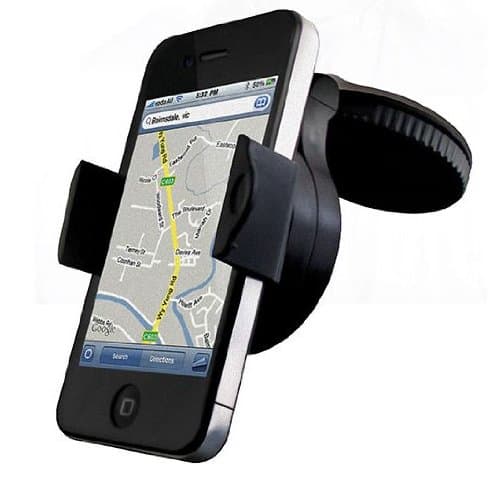 Active Pro - Compact Car Holder / Mount for Mobile Phones, MP3 / MP4 Player and Sat Navs - Works with Apple iPhone, HTC, Samsung Galaxy etc. Mobile Phones - 360 Degree Rotation - Pocket Size - AAA Products®