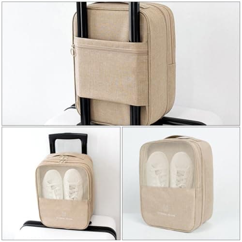 Travel Shoe Bag for Outdoor Trips, Lightweight Oxford Cloth Dust Free — view 4
