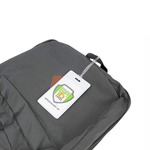 Specialist ID 5 Pack Of Slim And Sturdy Backpack/Luggage Id Bag Tags With Worm Loops One Size White — view 2