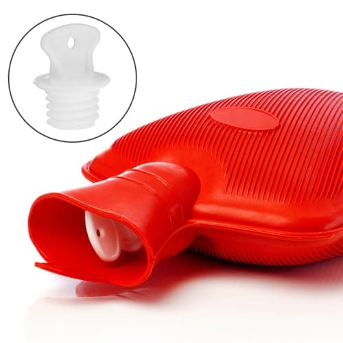TOYZFRIENDY 4pcs Hot Water Bag Lid Rubber Sealing Top White Universal Fit Leak Prevention for Office Travel — view 4