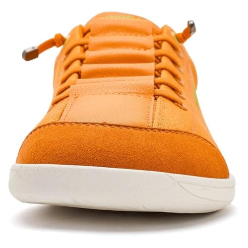 HOBIBEAR Wide Barefoot Shoes Men Women Walking Shoes Trail Running Sneakers | Zero Drop Sole | Lightweight Comfortable Orange — view 4
