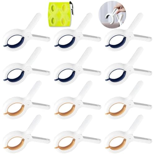 GAOHAN 12 pcs Towel Clips for Sun Loungers,Plastic Beach Towel Clips