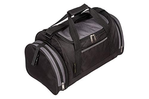 Mens & Womens Sports & Gym Travel Holdall Bag in Black — view 2