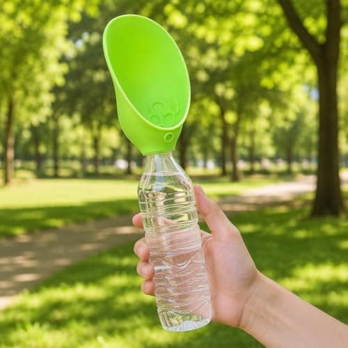 4 Pcs Portable Dog Water Bottles Attachment for Walks, Slip-On Travel Bowl — view 5