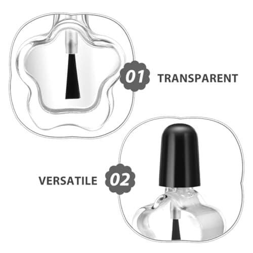 20pcs Star Shaped Nail Polish Bottle 5ml Glass Refillable Container — view 3