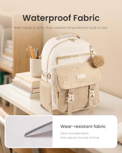LOVEVOOK School Bags for Teen Girls, 15.6 Inch Work Laptop Backpack — view 6
