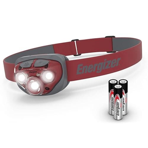 Energizer Vision HD+ 315 Lumen Head Torch, Rust Red Headlight