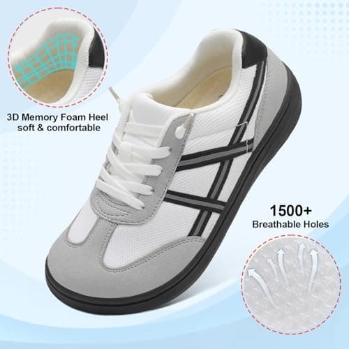 JOINFREE Women's Barefoot Walking Shoes Wide Fit Slip On Trainers — view 4