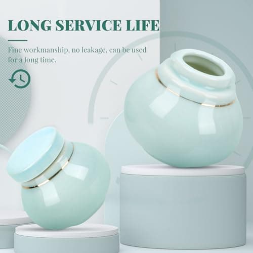 Ceramic Refillable Cream Jar Travel Sun Cream Jar Blue — view 4