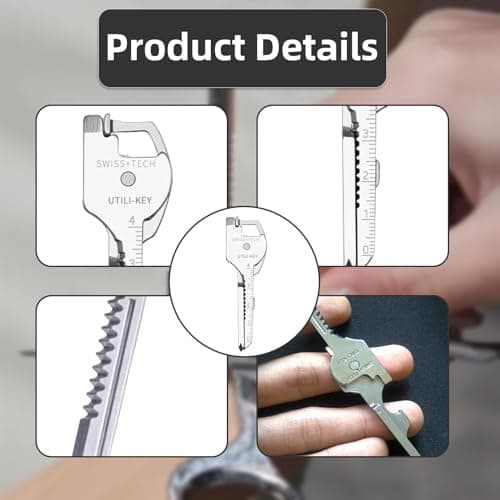 Keychain Multitool,EDC Tools,6-in-1 Multi-Function KeychainTool,Keychain Bottle Opener Multi Tool,Multi-Angle Adjustment for Ease of Use, Stainless Steel Material Sturdy&Durable for Outdoor Camping — view 4