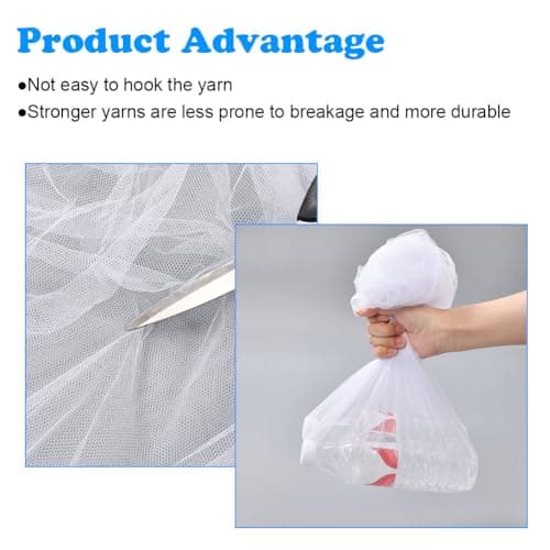 Vicloon Universal Baby Mosquito Net for Cot, Portable Pram Fly Insect Bug Net, Machine Washable Mesh Insect Protection Cover for Pushchair, Pram, Buggy and Carrycot (White) — view 6