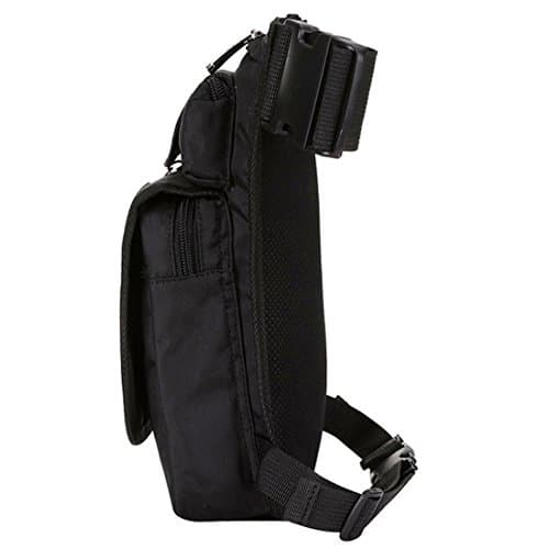 Xieben Nylon Drop Leg Bag for Men Women Motorcycle Bike Hip Bum Belt Waist Fanny Pack Travel Outdoor Camping Tactical Hiking Cycling Crossbody Shoulder Pouch Black — view 3