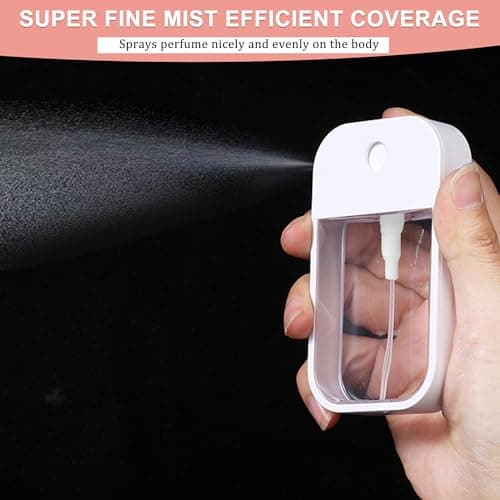 Refillable Hand Sanitizer Spray Bottle Keychain - 1oz / 30ml Leakproof Empty Spray Bottle with Silicone Case, Funnel & Clip,Portable Mini Travel Sanitizer Holder for Purse, Pocket, Gym Bag — view 4