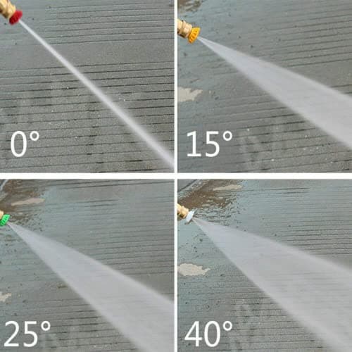 Fai Top Pressure Washer Nozzle Tips, 1/4" Quick Connect, 5 Pack Multi Angle — view 5