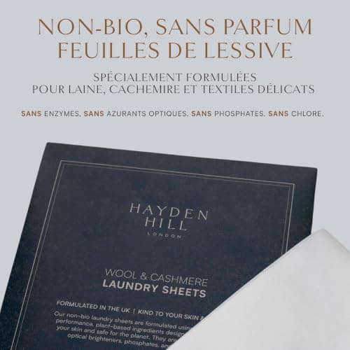 Hayden Hill Laundry Detergent Sheets For Cashmere and Wool, 30 Washes — view 2