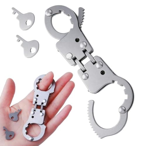 Toy Handcuffs Realistic Pretend Play Relaxing with Keys
