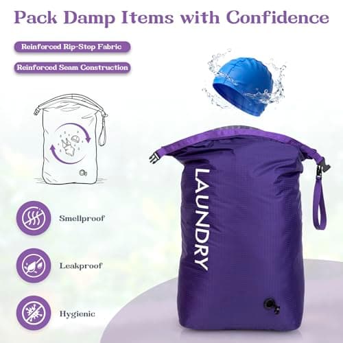 CANBOX Travel Laundry Bag, Vacuum Compression Dirty Clothes Travel Bag — view 3