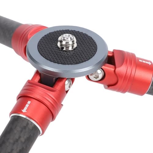ZAICOLER Tabletop Tripod Lightweight Carbon Fiber Ergonomically Retracted Rubber Pad Small Desktop Tripod Handle with Versatile Expansion Options for Mobile Phone Camera Projector — view 6