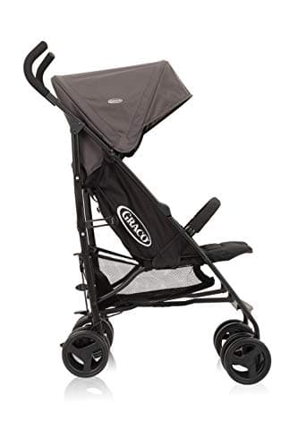 Graco TraveLite Compact Stroller/Pushchair - Suitable from birth to approx. 3 years (15kg). Lightweight at only 7kg, Black/Grey fashion — view 6