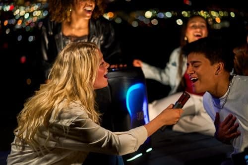 JBL PartyBox 130, Portable Party Speaker with Foldable Handle, Black — view 6