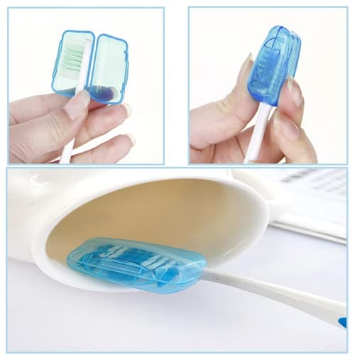 CCLKHY 5 Pcs Portable Toothbrush Head Covers, Toothbrush Protective Case, Toothbrush Caps, Toothbrush Protector Case Sutiable for Home Travel Outdoor Camping Hiking Business Trip — view 3