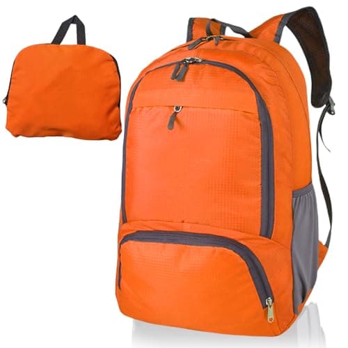 FENGZIZH Foldable Lightweight Travel Backpack, 30L Waterproof Rucksack