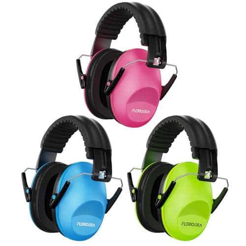 Floriogra 3 Pack Ear Defenders Children SNR 28dB for Autism Children