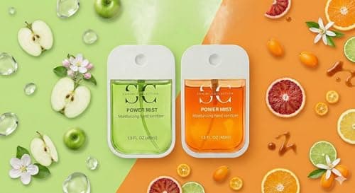 Hand Sanitizer Travel Size (2 Pack (Tangerine + Greenapple)) — view 2