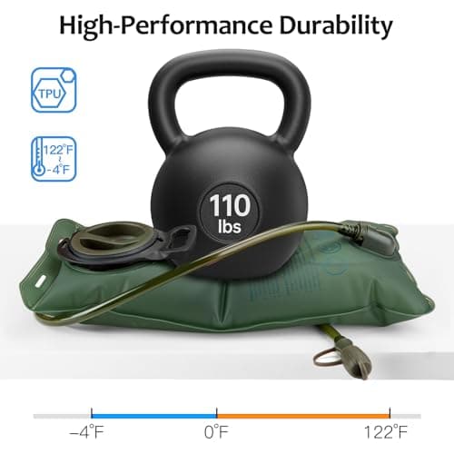 Hydration Backpack Tactical with 3l Water Bladder: Hiking MOLLE Military Day Bag for Hunting for Men Women — view 3