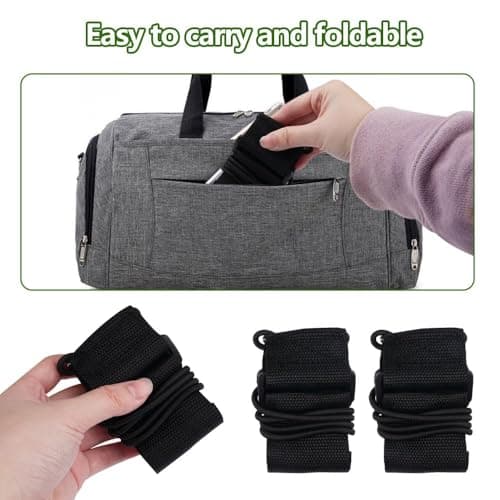 4 Pieces Adjustable Small Luggage Strap Elastic Fastening Connector Straps — view 6