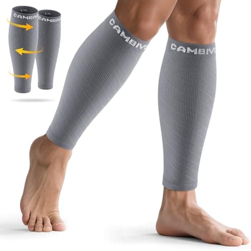 CAMBIVO Calf Compression Sleeves for Men & Women, 2 Pairs