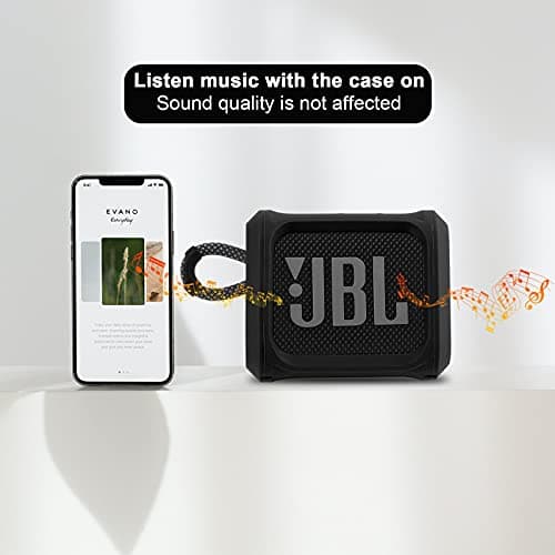 Silicone Case for JBL Go 3 Portable Speaker Travel Carrying Case Protective Sleeve Speaker Cover with Bike Speaker Mount Strap — view 5