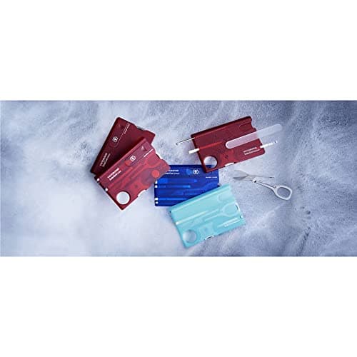 Victorinox Swiss Card Classic Multitool, 10 Functions, Scissors, Blue — view 4
