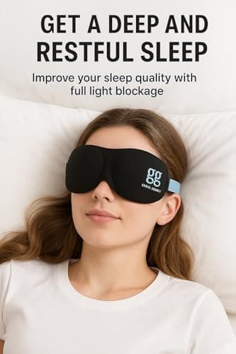 3D Eye Sleep Mask — Zero-Pressure Contoured Blackout — Side-Sleeper Comfort, Nose-Seal — Adjustable Strap, Ultra-Light (15 g) — view 3